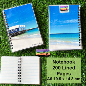 Busselton Jetty Notebook A6 size 200 lined pages