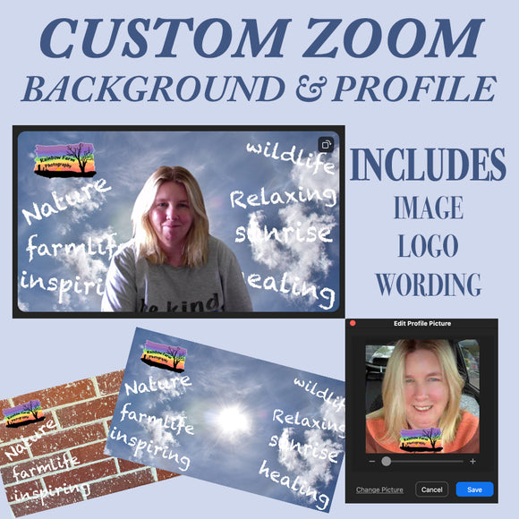 Custom ZOOM Background & Profile Images