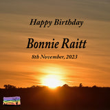 Personalised Special  Occasion Sunrise