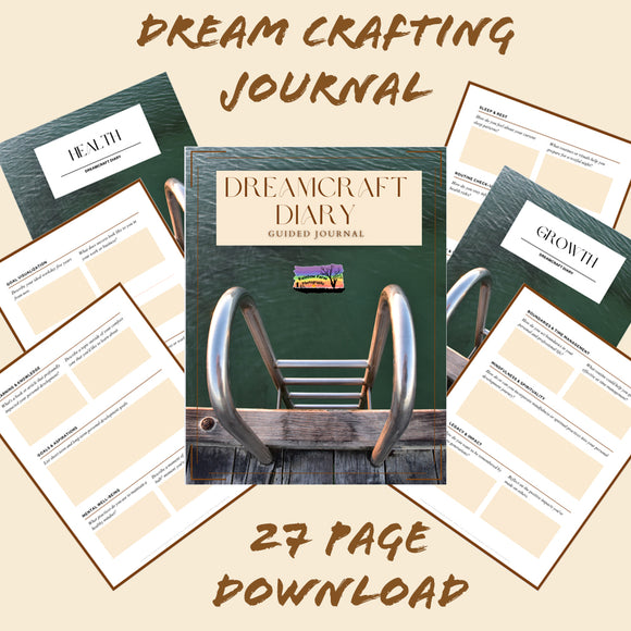 Dream Craft Diary Guided Journal * 26 pages to craft your dreams into reality